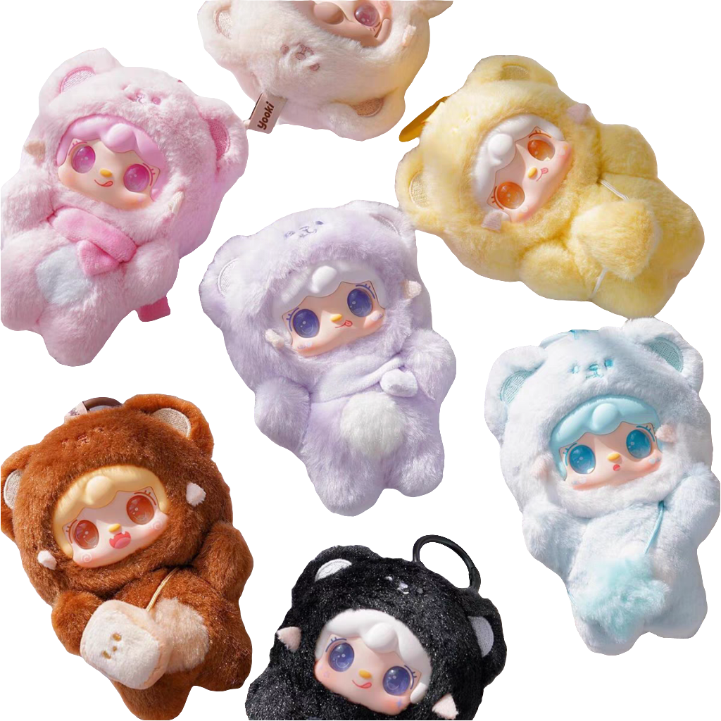 Bubbly Plush Teddy Bag Charm Blind Box