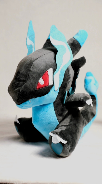 Jumbo Flame Dragon Plush – Custom Handmade  Edition