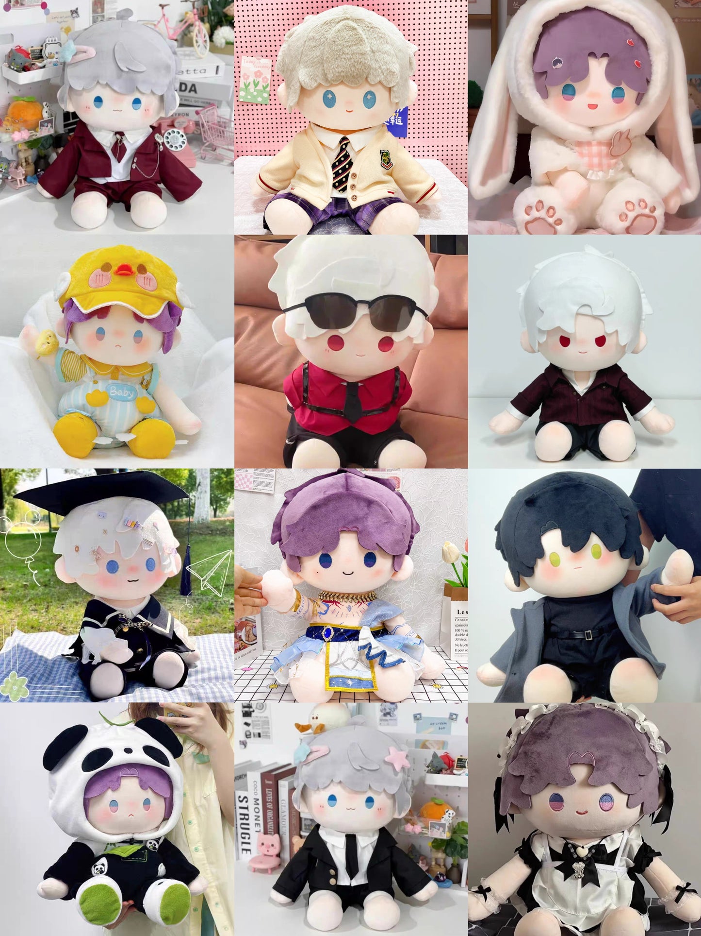 Outfits for all LADS character plush